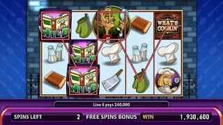 WHAT'S COOKIN'? Video Slot Casino Game with a WHAT'S COOKIN' FREE SPIN BONUS