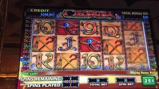 Cleopatra Slot Machine Bonus- Quarters- With Mike At Wynn