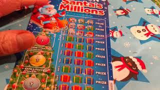 Its Wednesday Scratchcard game...3x SANTA'S Millions..250,000 Rainbow..Frosty..Countdown..& More