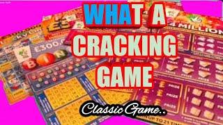 Wow!  scratchcard Cracking Classic Game  Includes BIG DADDY...LUCKY LINES..5x CASH...BINGO