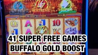 UPGRADE!!! 41 SUPER FREE GAMES BUFFALO GOLD BOOST AT SKY TOWER CHOCTAW!