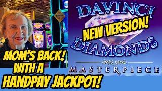 Mom Returns With A Jackpot! And NEW game Davinci Diamonds Masterpiece