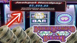 MUST SEE HANDPAY! ⋆ Slots ⋆ $100 Double Diamond Deluxe Wins a MASSIVE JACKPOT!