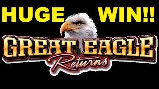 HUGE WIN!!! Great Eagle Returns Slot Bonus!!