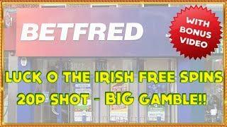 Luck O' the Irish Free Spins & 20p Shot with BIG GAMBLE!!