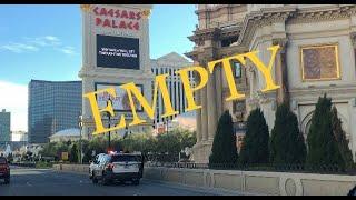 Empty Las Vegas Strip And Downtown Drive Through | Vegas Lockdown