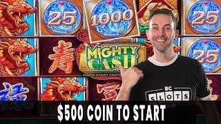 • MASSIVE COIN on a $12.50 Bet Bonus! • Mighty CASH Brings Mighty WIN