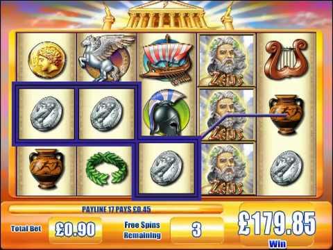 £181.95 SUPER BIG WIN (202:1 x Stake) ON ZEUS™ SLOT GAME AT JACKPOT PARTY®