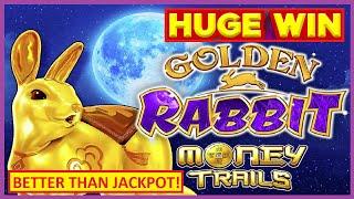 BETTER THAN JACKPOT! Money Trails Golden Rabbit Slot - INSANE BONUSES!