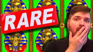 RARE SLOT MACHINE! I DISCOVER A Pharaoh's Fortune Slot THAT I HAVE NEVER HEARD OF BEFORE!