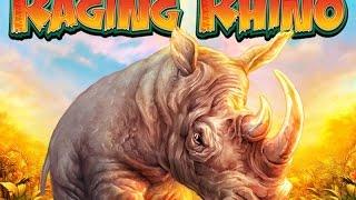 Raging Rhino Slot 2 bonuses -Mega Win 5 bonus Symbols