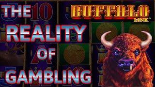 HIGH LIMIT Buffalo Link ~ $75 Bonus Round Slot Machine Casino