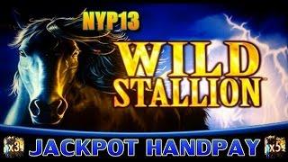 ☆JACKPOT HANDPAY☆ Aristocrat - Wild Stallion Slot WIN