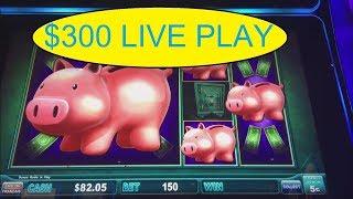 PIGGY BANKIN $300 INTO BIG WIN! VIEWERS REQUEST!