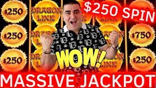Dragon Link Slot MASSIVE HANDPAY JACKPOT - $250 Spin ⋆ Slots ⋆
