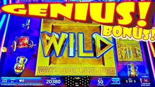 THIS GENIUS GOT A BONUS AND A COMEBACK TODAY!! - Las Vegas Casino New Slot Machine - VegasLowRoller