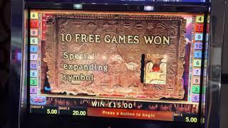 Book of Ra £5 slot machine bonus