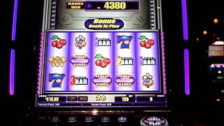 Quick Hits slot bonus win with 2 retriggers at Sands Casino