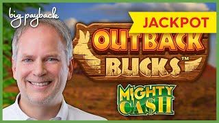 JACKPOT HANDPAY! Mighty Cash Outback Bucks Slot - INCREDIBLE SESSION!