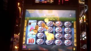 Wild Splash slot bonus win with retrigger at Sands Casino.