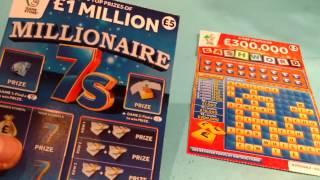Birthday Scratchcard Game..Millionaire 7's...Cash Word...100,000 Purples..Triple Payout..
