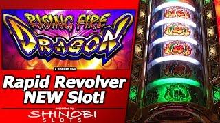 Rising Fire Dragon Slot - Live Play and Free Games in New "Rapid Revolver" Konami game