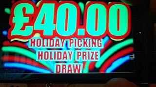 SCRATCHCARD..£40.00 PRIZE DRAW..FOR VIEWERS.."LIVE"