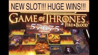 NEW SLOT!  GAME OF THRONES FIRE & BLOOD!  HUGE WINS!