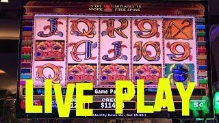 Cleopatra live play at 5 cent denom $6.00 bet Slot Machine