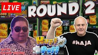 ⋆ Slots ⋆ Raja vs David Wong - Live High Limit Huff N Puff Challenge!