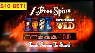 Starry Night Slot Machine $10 Max Bet Free Spins & Lucky Star *BIG WIN* Bonuses!