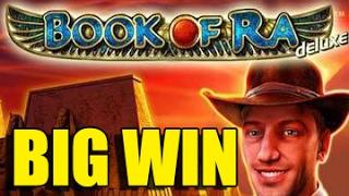 Online slots BIG WIN 5 euro bet - Book of Ra HUGE WIN with epic reactions