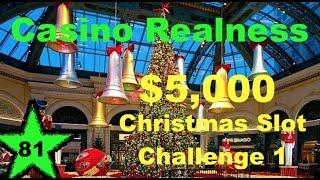 Casino Realness with SDGuy - $5000 Christmas Slot Challenge 1 - Episode 81