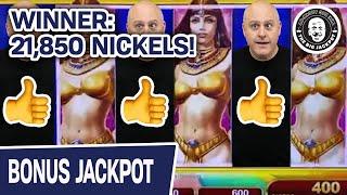• 21,850 NICKELS Won Playing SLOTS! • Can You Do The Math?
