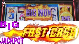 Buffalo Slot Bonus & •BIG JACKPOT• Progressive Won !!  Fast Cash Edition