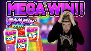 MEGA WIN!!!! JAMMIN JARS BIG WIN - Casino Slot from Casinodaddy LIVE STREAM
