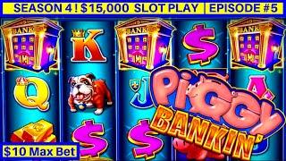 PIGGY BANKIN Lock It Link Slot Machine Max Bet Bonus | Season 4 | EPISODE #5