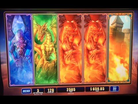 5 dragons 5 cents machine $6 bet bonus ** SLOT LOVER **