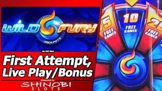 Wild Fury Slot - First Attempt with Live Play and Free Spins Bonuses