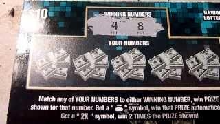 $10 Lottery Ticket - Illinois $2,000,000 Extravaganza instant scratch off ticket
