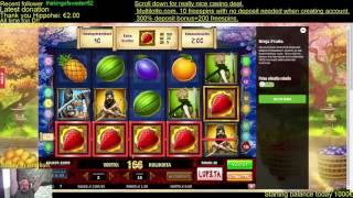 Big win on Ninja Fruits - Multilotto Online Casino