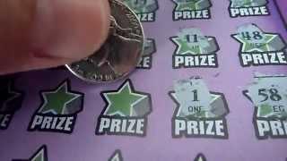 $20 Illinois Instant Lottery Scratchcard Ticket Video - 50X the Cash