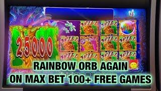 HUGE WIN! RAINBOW ORB SHOWED UP AGAIN FOR US ON MAX BET AT THE SAME MACHINE! RIVER SPIRIT CASINO!