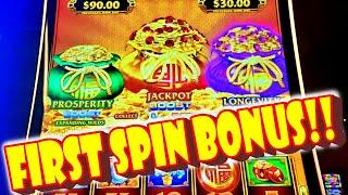 FIRST SPIN BONUS!! * DOUBLE BOOSTEDS!!! * I LOVE THIS LIGHTNING LINK - Las Vegas Casino Slot Big Win