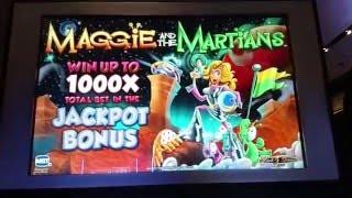 BIG WIN HIGH LIMIT $20 Bet Maggie and the Martians Rescue Bonus IGT