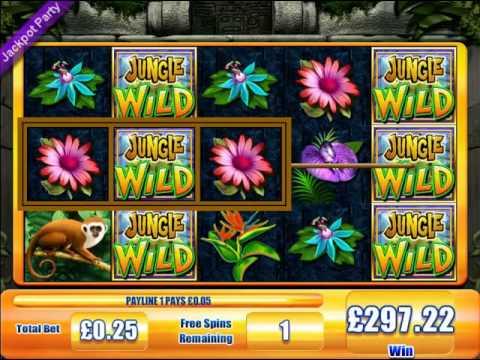 £298 MEGA BIG WIN (1193X STAKE) JUNGLE WILD™ JACKPOT PARTY BIG WIN SLOTS ONLINE