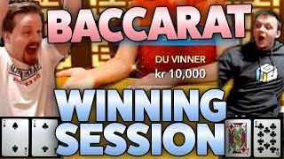 Baccarat - Lucky winning session