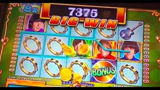 Big Win! The Monkees Slot Machine (2 cent denom / $3.00 bet)