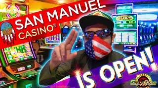 BACK TO SAN MANUEL!!! CASINO RE-OPENED!!! - SLOT PLAYS Crystal Forest, Hot STUFF