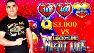 How Many Bonuses Can I Get With $3,000 On One High Limit LOCK IT LINK Slot Machine | SE-3 | EP-15